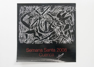 Referencia: D-C4 - Titulo: Tragedia - Año: 2004 - Dimensiones: Cartel Semana Santa Cuenca – 2008 - 50 x 50 cms. - Técnica: Imprenta